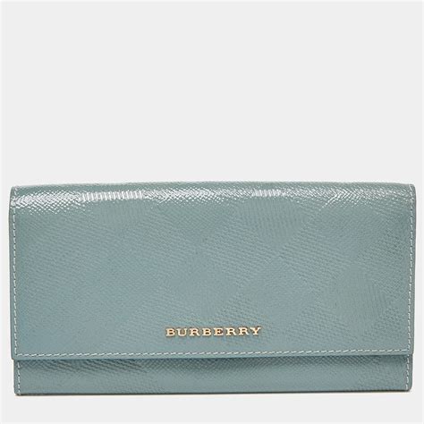 burberry london patent leather porter continental wallet